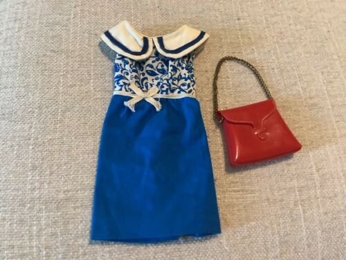 Vintage Ideal Tammy Doll Mom Shopping Topping Dress , Tagged & Red Japan Purse