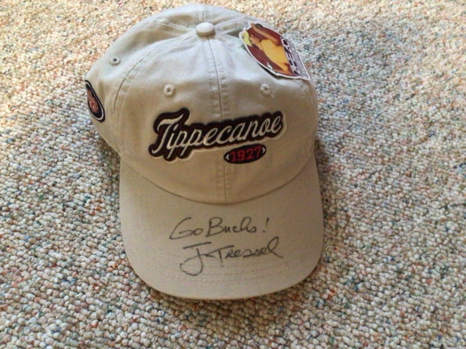 Jim Tressel Autographed Golf Hat New W/tags
